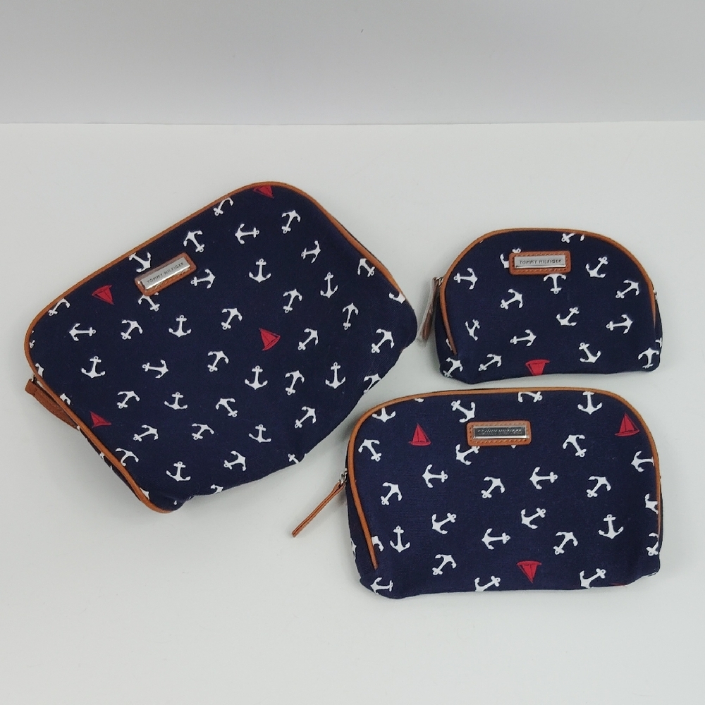 Tommy Hilfiger Anchor Cosmetic Bag Set Of 3